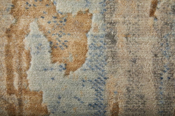 Feizy Rugs Jaxson Abstract High-low Pile Wool/Nylon Rug - Contemporary Hand-carved Design For Elegant Spaces Tan,Brown,Gray Wool,Nylon Jxn39q0fblumlte70