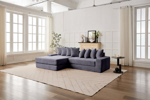 English Elm Convertible Floor Sofa Bed - Stylish Corduroy Couch, Space-Saving Foldable Mattress For Comfort & Versatility W2915S00076