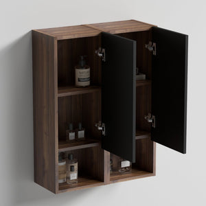 English Elm Cc1014s110.309 Floating Wall Cabinet Walnut Grille Mid-century Bathroom Storage W1865S00180