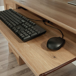 English Elm Computer Desk - Stylish Brown Finish, Ergonomic Design, Ample Storage, Perfect For Small Spaces B356P402686