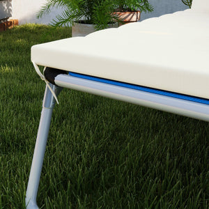 English Elm Outsunny Upf50 Olefin Chaise Cushions Set of 2 with Foam Core for Patio Poolside W2225P485598