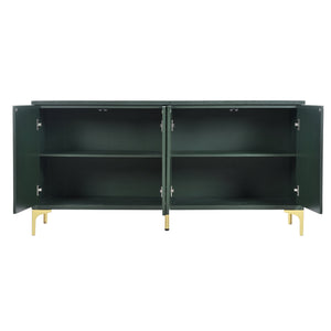 English Elm Modern 60" Olive Green Sideboard with 4 Soft-Close Doors, Adjustable Shelves, 220lb Top Load Capacity W2696P279974