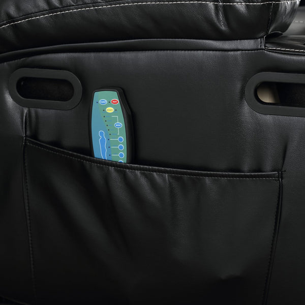 English Elm 21"seat Large Electric Power Lift Recliner Chair with 8-Point Vibration Massage, Lumbar Heat, Remote Control Black 29.52 L x 26.77 W x 20.47 H W2297P264017