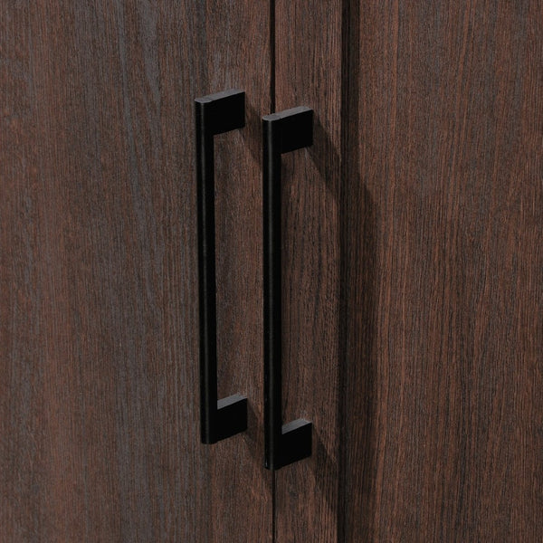 English Elm Storage Cabinet - Versatile Slim Design With Brown Finish For Organized Home & Office Spaces B356P367770-GIGA