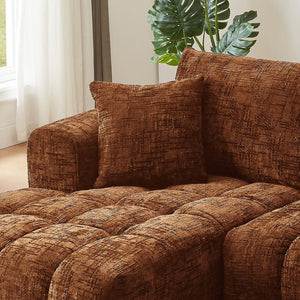 English Elm Chenille Tufted L-shaped Sectional Sofa Minimalist Plush Seating for Living Room W2339P324131