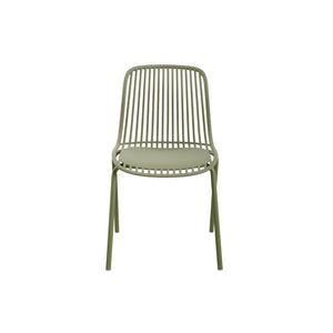 English Elm Eldred Outdoor Stackable Dining Chairs Set of 2 Uv Resistant Patio Seating Sage Green N776P390471G