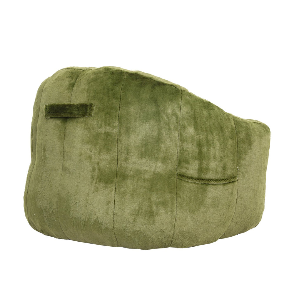 English Elm Bean Bag Chair - Plush Faux-Fur Sofa With Armrests, High-Density Foam For Cozy Relaxation & Style W2200P313808