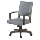 OSP Home Furnishings Santina Bankers Chair Antique Grey / Grey