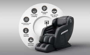 English Elm The Zero Gravity Massage Chair with Hip Heating, 20 Airbags, Foot Massage, 5 Modes & LCD Remote W3327S00002