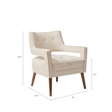 Madison Park Palmer Transitional Accent Chair MP100-0441 Cream