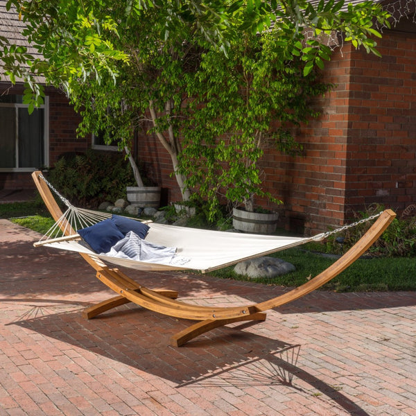 English Elm Richardson Outdoor Replacement Hammock Fabric Cream Stripe Polyester Weather Resistant 69824.00CRMFBC