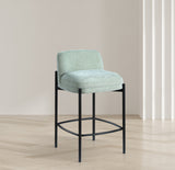 Burton Mint Chenille Fabric Stool 429Mint-C Meridian Furniture