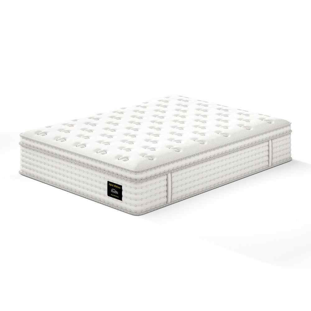 English Elm 14'' Queen Hybrid Mattress Pocket Coils Memory Foam Zoned Spinal Support Fiberglass Free B2716P383537