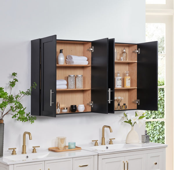 English Elm Wood Wall-Mounted Cabinet With Doors & Adjustable Shelves - Elegant Storage Solution For Any Room W914P292874-GIGA