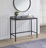 OSP Home Furnishings Brighton Console Table Black/Black