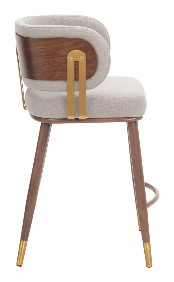 Brew Contemporary Fabric Chair with Steel Frame and Faux Wood Laminate for Elegant Dining Spaces