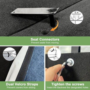 English Elm Set Of 2 Slipcovered Armchairs - Cozy Blue Chenille Accents For Living Room & Reading Nook Comfort W3041S00033-GIGA