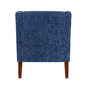 Crestview Collection Modern Indigo Accent Chair - Stylish Comfort For Your Living Room With Sturdy Legs And Plush Cushion Blue Polyester Evfzr4351indg