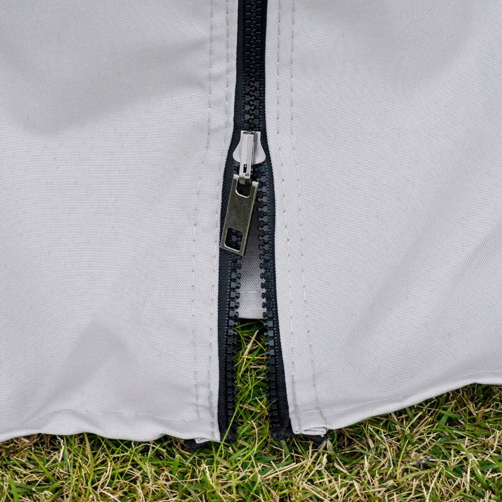 English Elm Outsunny 10' X 13' Stylish Patio Gazebo With Netting & Curtains, Durable Aluminum Frame For Outdoor Bliss W2225P174179-GIGA