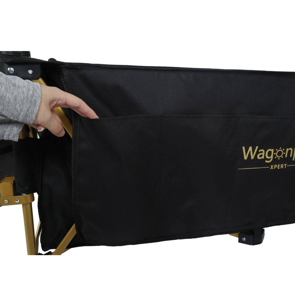 English Elm 67-1/2in Heavy Duty Beach Wagon All-terrain Wheels Foldable Tailgate 480lb Capacity W2932P349287
