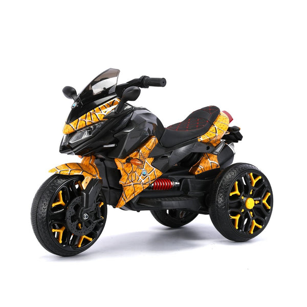 English Elm Kids Electric Three Wheel Motorbike 12v Ride on with Light up Wheels and Pu Seat W1760P252056