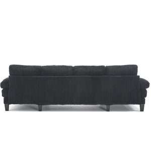 English Elm Modern U-Shaped 4-Seat Sofa With Double Chaise - Luxurious Velvet, Spacious Comfort & Style W2705S00017-GIGA