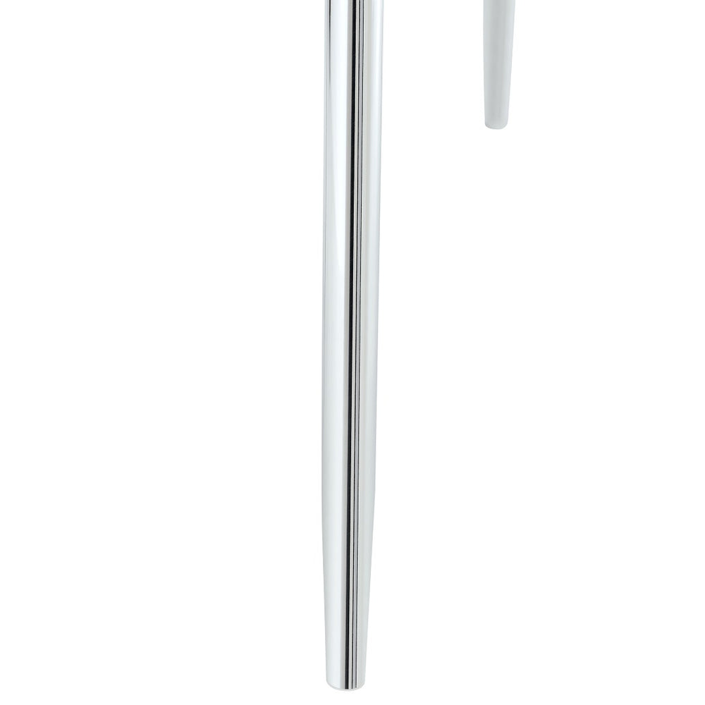 English Elm Only Table Leg Tapered Metal Base Industrial Modern Powder Coated Furniture Support Silver W1151P427114