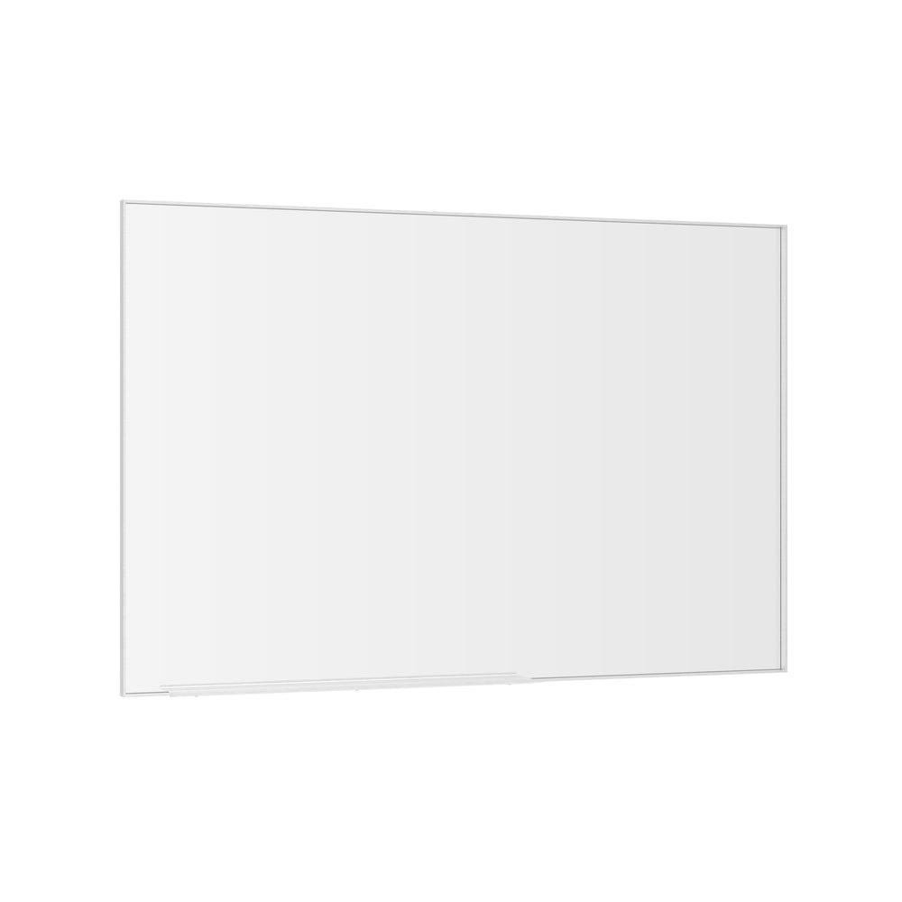 English Elm 60"x40" Oversized Modern Rectangle Mirror Silver Frame with Removable Tray, Aluminum HD Glass for Bath W708P297600
