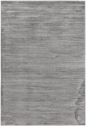 Unique Loom Finsbury Kate Machine Made Solid Rug Gray, Ivory 6' 1" x 9' 0"