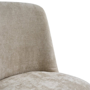 English Elm Indoor Upholstered Chenille Dining Chairs Set of 2 with High Back Rubberwood Base N779P370771O