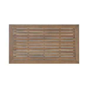 English Elm Christopher Knight Home® - BELGIAN Acacia Wood Loveseat and Coffee Table Set with Slatted Design and Water‑Resistant Cushions Grey 54 L x 31 W x 20.75 H 66742.00GLGRY