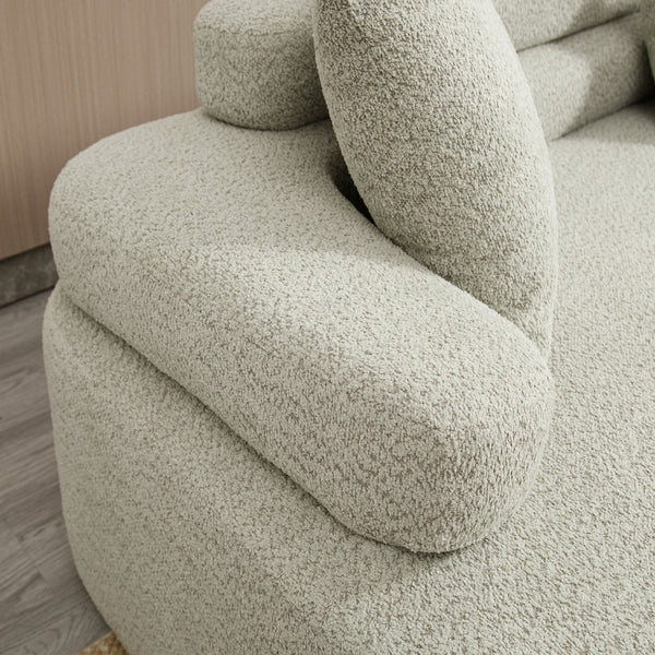 English Elm Modern Foam-Filled Sleeper Sofa Bed For Living Room & Bedroom, Stylish Boucle Design, 3 Colors W2705S00008-GIGA