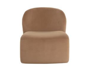 Sunpan Sophiene Lounge Chair - Sculpted Comfort In Stylish Abbington Fabric For Modern Living Spaces Brown Fabric 111487