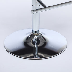 English Elm A&A Mid Century Dining Chair Set of 2 with Curved Ergonomic Walnut Back Upholstered Seat and Metal Legs Blue W1143P193494