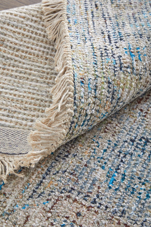 Feizy Rugs Caldwell Handwoven Wool And Viscose Area Rug – Transitional Bohemian Elegance For Any Space Blue,Gray,Tan Wool,Viscose 8798802fbgemlth00