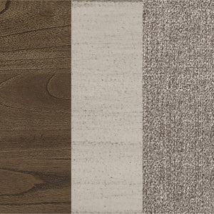 English Elm Seaside 7-Piece Dining Table Set: Charming Nutmeg & Rustic Cream For Cozy Family Gatherings B062S01224-GIGA