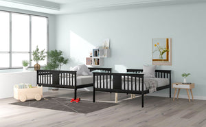 English Elm Full Over Bunk Bed Solid Pine Frame White Finish Converts to Two Beds LT000203AAP-2