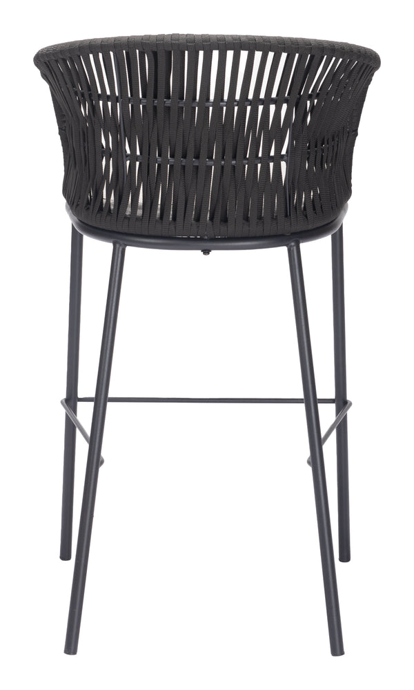 Freycinet Barstool Black 703989 Zuo Modern