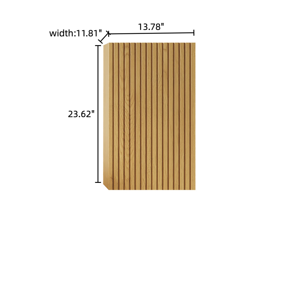 English Elm MITCH Corolla Oak 23" Tall Narrow Wall Cabinet with Dampened Door, Waterproof Plywood for Bathrooms W2615P279444