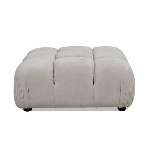 English Elm Jennifer Taylor Home - Marcel 36" Bubble Modular Cocktail Ottoman with Bouclé Upholstery, Low 15" Seat, Luxe Foam Support Gray B2719P238414