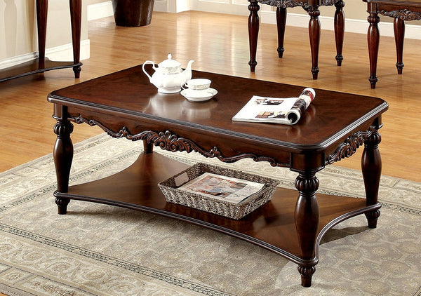 English Elm Traditional Elegant Sofa Table with Turned Legs and Carved Details, Open Shelf Storage, 48x16x27 Inch Cherry 51 L x 29 W x 12 H B011P356772