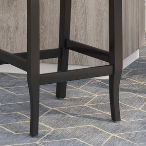 English Elm Christopher Knight Home® - Vienna Tufted Wingback Counter Stools Set of 2 — Button-Tufted Fabric, Nailhead Trim, Rubberwood Frame Teal 64856.00T