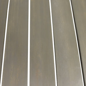 English Elm Christopher Knight Home® - EZRA Outdoor Industrial Acacia Wood Bar Table with Teak Finish and Iron Frame for Stylish Patios Grey+Black 70261.00GRY