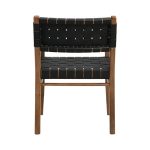 English Elm Christopher Knight Home® - DINING Chair Set of 2 PU Leather Dining Chairs with Rubberwood Frame, Modern Industrial Elegance Black 74689.00BLK