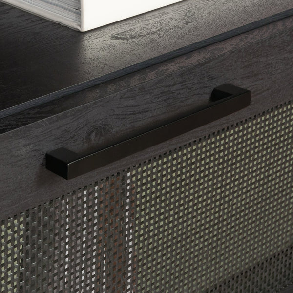 English Elm File Credenza Black Finish – Sleek Engineered Wood Storage with Adjustable Shelf, Smooth-Glide Drawers, Durable Design (53.36"L x 23.44"W) B356P402621