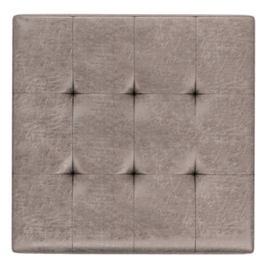 English Elm Shay Mid Century Large Square Storage Ottoman - Stylish Coffee Table & Versatile Seating Solution B136P252699-GIGA