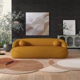 English Elm Ashcroft Furniture - Andrew Mustard Yellow Boucle Sofa