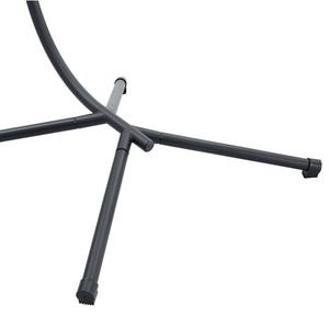 English Elm Grheavy-duty Iron Egg Chair Pe Rattan Woven Swing Seat for Patio or Living Room W2920P281903