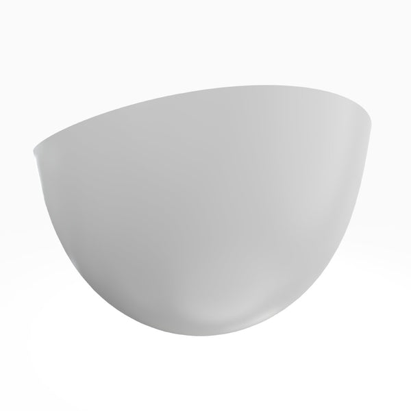 English Elm 70 Inch Stone Resin Freestanding Soaking Tub Matte White Sculptural Spa Bath W1613P436815