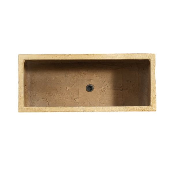 English Elm Christopher Knight Home® - Mgo Handmade Rectangle Planter Box - Durable Travertine Beige For Indoor & Outdoor Planting Joy N772P277537A